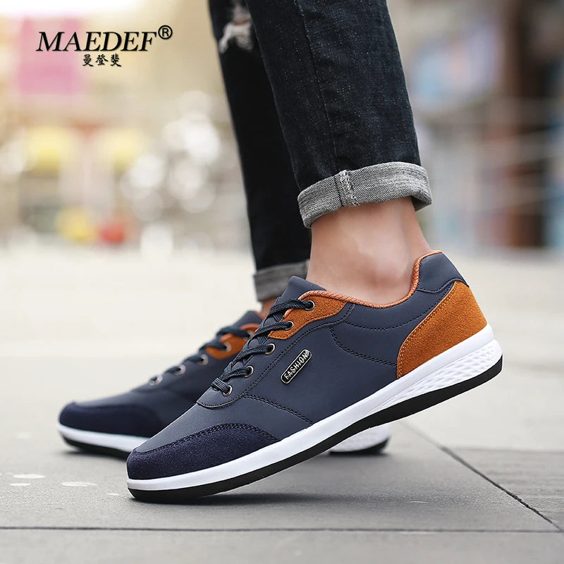 MAEDEF Men's Shoes Lightweight Comfortable Anti Slip Wear Resistant Casual Shoes for Men Running Sports Shoes Flats Man Sneakers